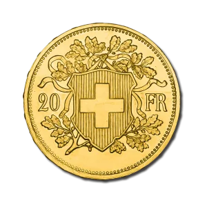 20 Francs Croix Suisse - Avers
