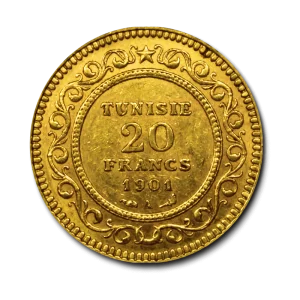 20 Francs Tunisie - Avers