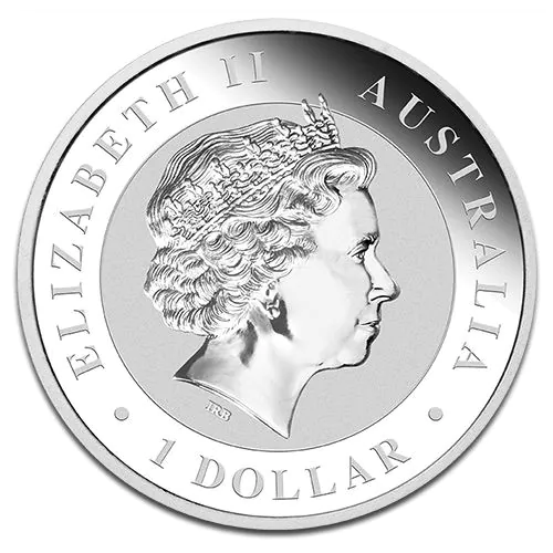 Kookaburra Argent 1 oz - Revers