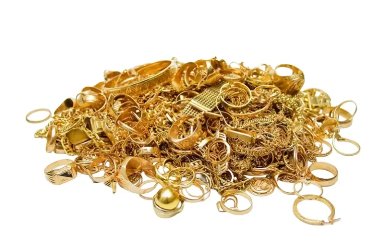 Bijoux en or, or dentaire et débris